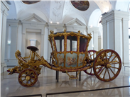 C18th French Rococo carriage in the Liechtenstein Palace.